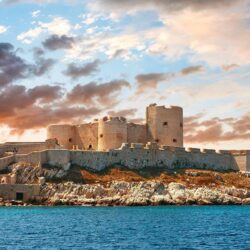 Wallpapers Marseille France Fortification Chateau d’If Castles Sky