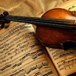 Violin And Notes HD desktop wallpapers : High Definition : Mobile