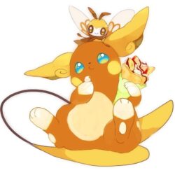 ribombee y raichu alola