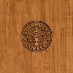starbucks coffee logo wood