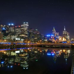 Night Look of City Melbourne in Australia HD Wallpapers
