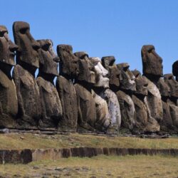 Moai Statues Easter Island Chile Travel Wallpapers