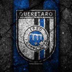 Download wallpapers 4k, Queretaro FC, logo, Liga MX, football