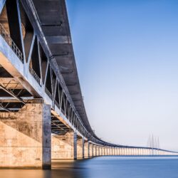 Oresund Bridge Denmark 4K Desktop Wallpapers