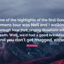 Terry Pratchett Quote: “One of the highlights of the first Good