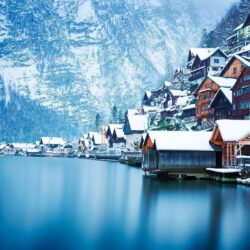 Hallstatt lake wallpapers HD backgrounds download desktop • iPhones