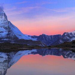 HD Break Of Dawn In The Swiss Alps Wallpapers