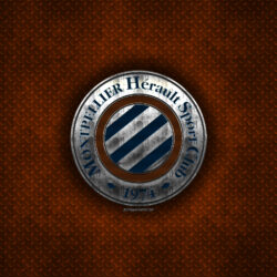 Download wallpapers HSC Montpellier, French football club, orange
