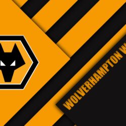 Download wallpapers Wolverhampton Wanderers FC, logo, 4k, orange