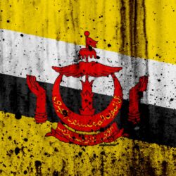 Download wallpapers Brunei flag, 4k, grunge, Asia, flag of Brunei