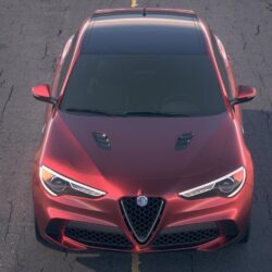 Alfa Romeo Stelvio Quadrifoglio 2018 desert studio SUV