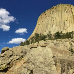 devils tower, panoramic view 4k wallpapers and backgrounds