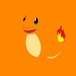 pokemon minimalistic yellow fire orange charmander