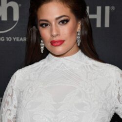 HQ Photos of HOT Ashley Graham in white dress at 2017 Miss