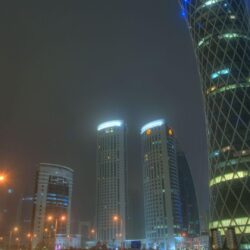 Download Wallpapers Doha, Qatar, Uae, Skyscrapers Full HD