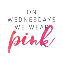 On wednesdays we wear pink, mean girls quotes, pink, watercolor