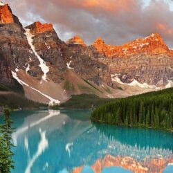 Download Wallpapers Moraine, Moraine Lake, Valley of The