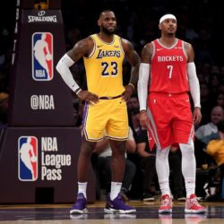 LeBron James says Lakers adding Carmelo Anthony in free agency isn’t