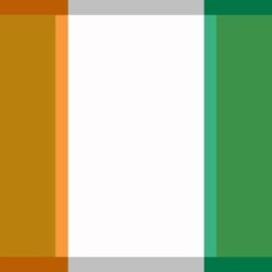 A Tribute to the flags of Ireland and Ivory Coast flags.