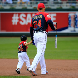 Miguel Cabrera and his cute boy at the Home Run Derby