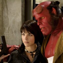 Elizabeth Sherman and Hellboy