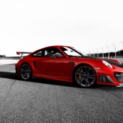Porsche 911 gt2 rs techart cars monochrome wallpapers