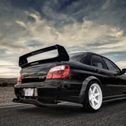 Wallpapers subaru, impreza, sti, white, road, white, road