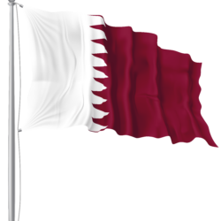Qatar Waving Flag Image