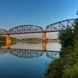 Northern Pacific Railroad Bridge at Bismarck, North Dakota ❤ 4K HD
