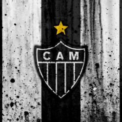 Download wallpapers FC Atletico Mineiro, 4k, grunge, Brazilian