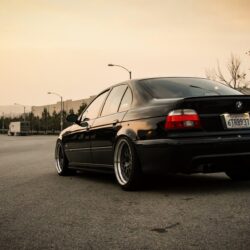 bmw e39 m5 bmw light bbs black tuning stance road HD wallpapers