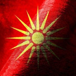 macedonian flag wave by mak110