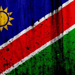 Download wallpapers Namibian flag, 4k, grunge, flag of Namibia