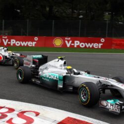 Download wallpapers Mercedes, Nico Rosberg, McLaren, Lewis Hamilton