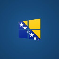 Windows 8 Bosnian Flag Logo Wallpapers