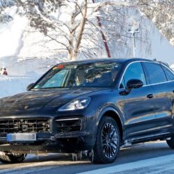 Porsche Cayenne Coupe: sporty SUV spotted winter testing