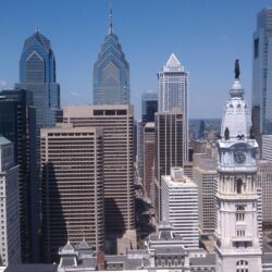 Philadelphia Skyline Usa Ancient Capital World City Hd Wallpapers With