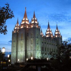 Salt Lake Temple Night Wallpapers