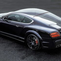 Bentley Continental GT ONYX black car back view wallpapers
