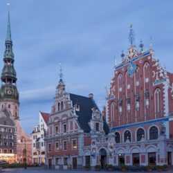 Cityscapes architecture Latvia oldtown wallpapers