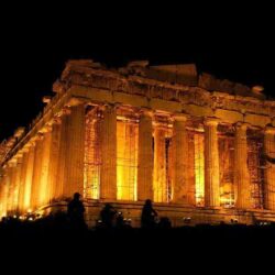 Image For > Parthenon At Night