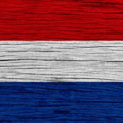 Download wallpapers Flag of Netherlands, 4k, Europe, wooden texture