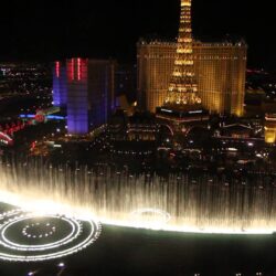 Bellagio Fountains Night Wallpapers