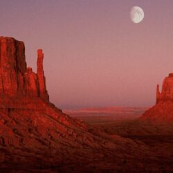 Utah monument valley moonrise wallpapers