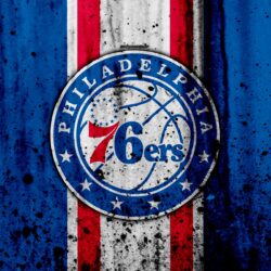 Download wallpapers 4k, Philadelphia 76ers, grunge, NBA, basketball