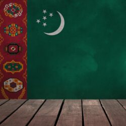 flag of Turkmenistan 5k Retina Ultra HD Wallpapers