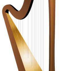 Harp Transparent Clip Art Image