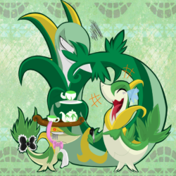 Snivy is Not Amused by SoftMonKeychains