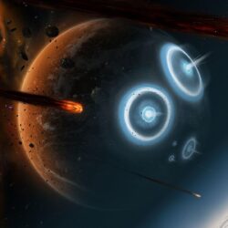Planets hit by asteroids wallpapers