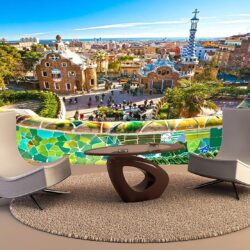 Wall Tapestry Park Guell Wall Art Decor Photo Wallpapers Poster Print